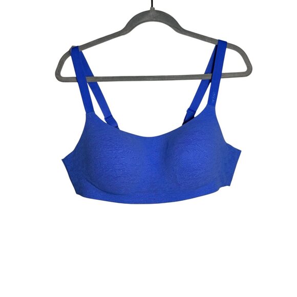 aerie Other - Aerie Smoothiez XL Blue Lace Padded Wireless Bra With Adjustable Straps